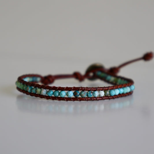 Tiny Turquoise Single Wrap